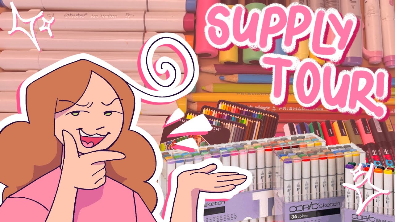 art supply tour!! ☆ + what i use to make my videos