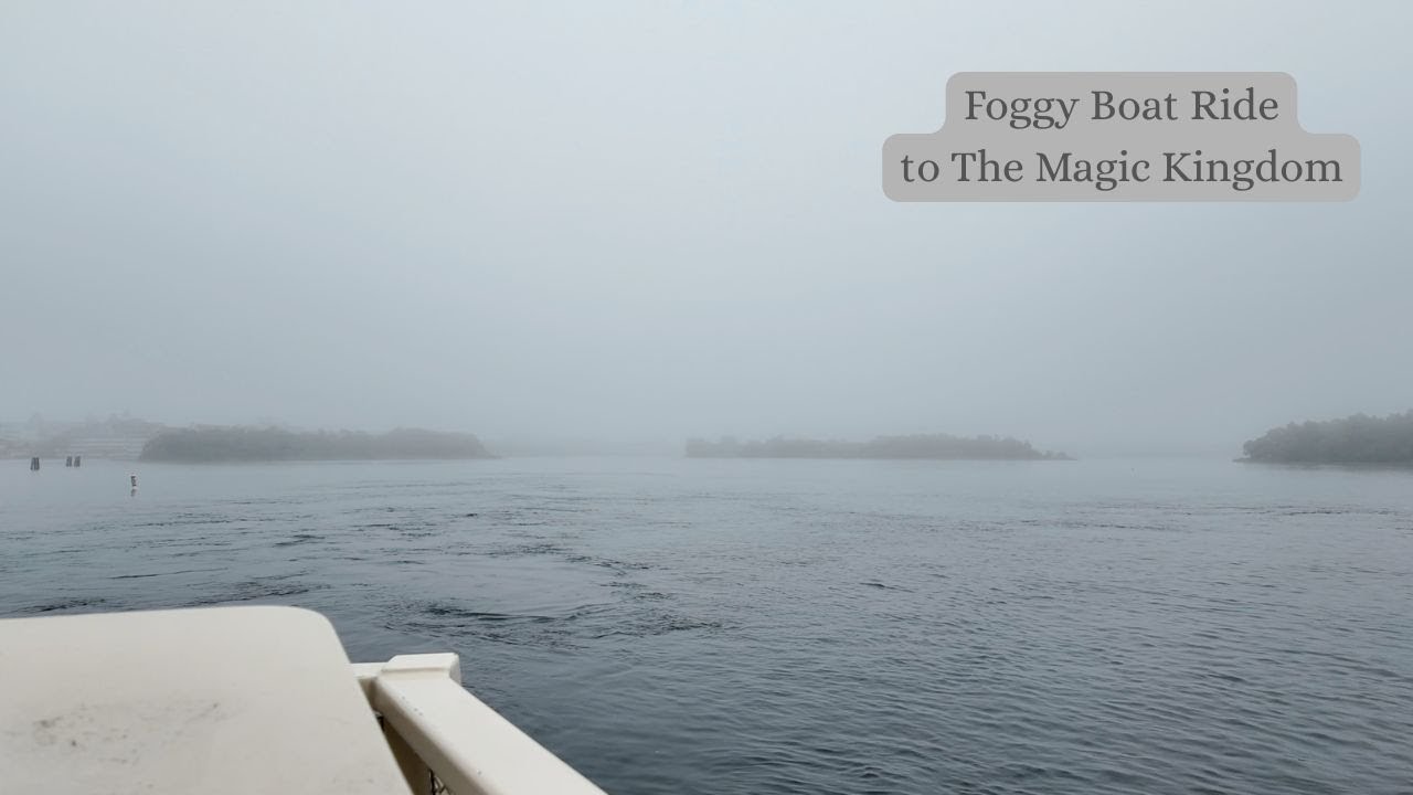 A Foggy Morning Boat Ride to Magic Kingdom | Peaceful Disney Ambience