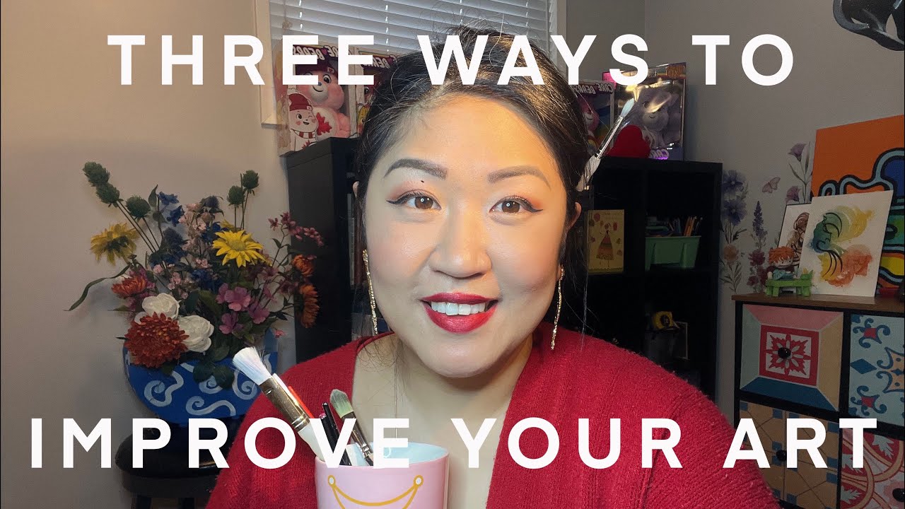 Here are THREE TIPS to improve your art FAST! 🖼️ 