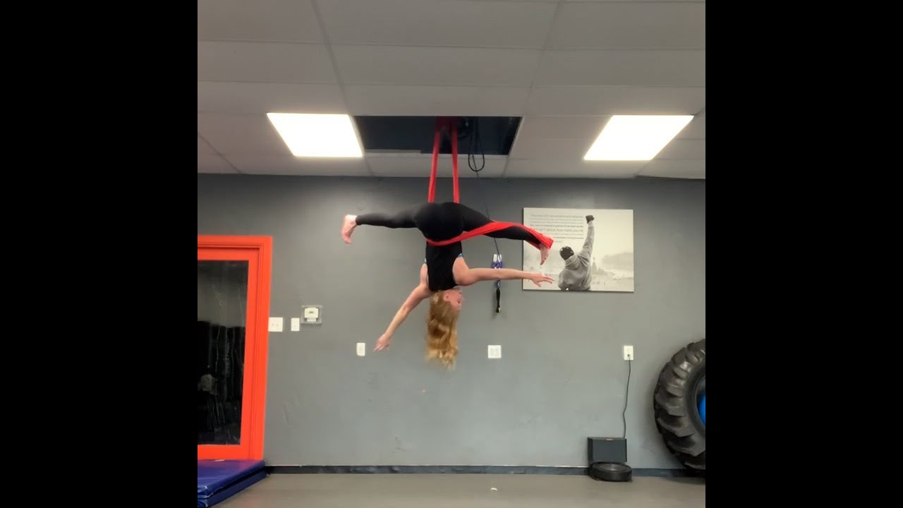 Thready Georgia No-Twist Tutorial - Aerial Hammock Cross-back Straddle