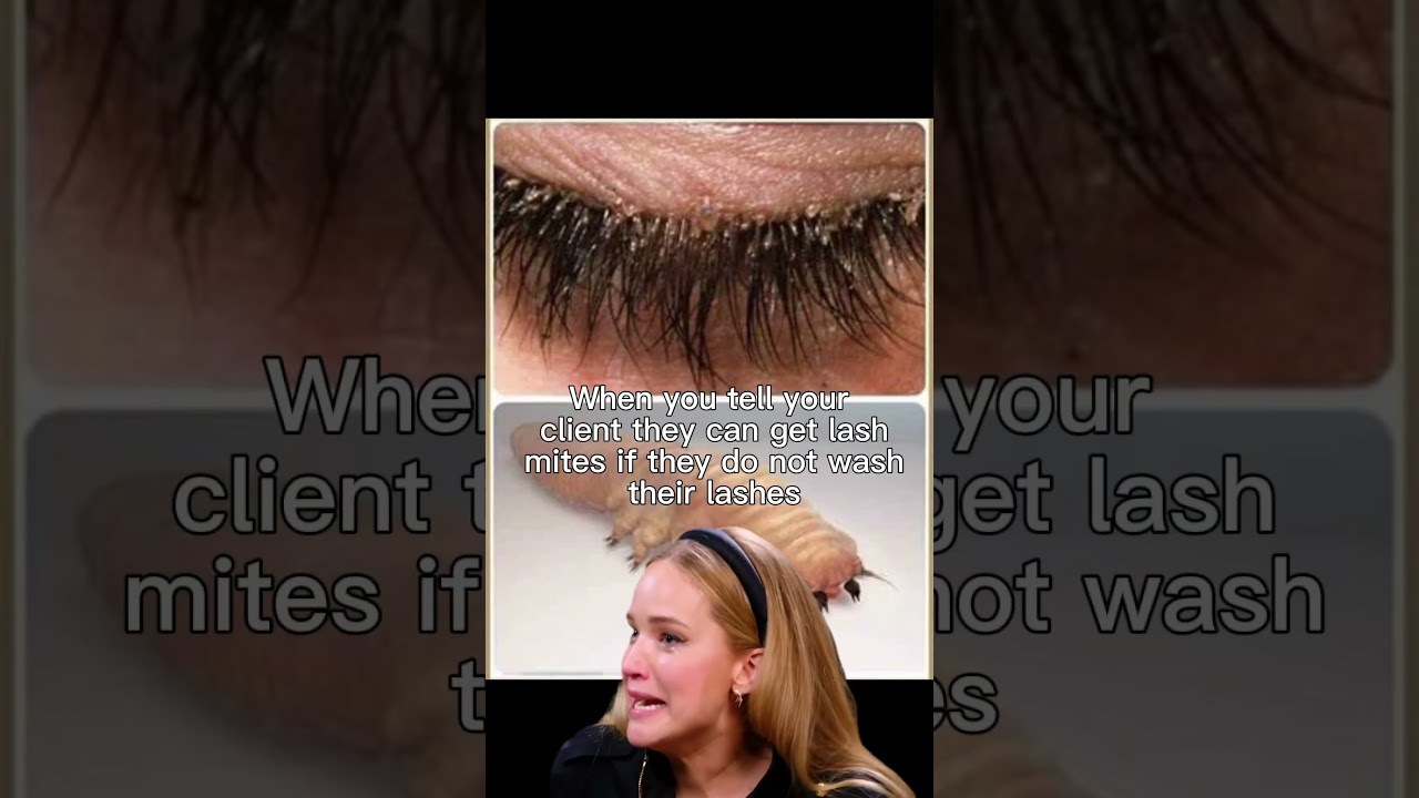 Lash mites| Wash your lashes| 