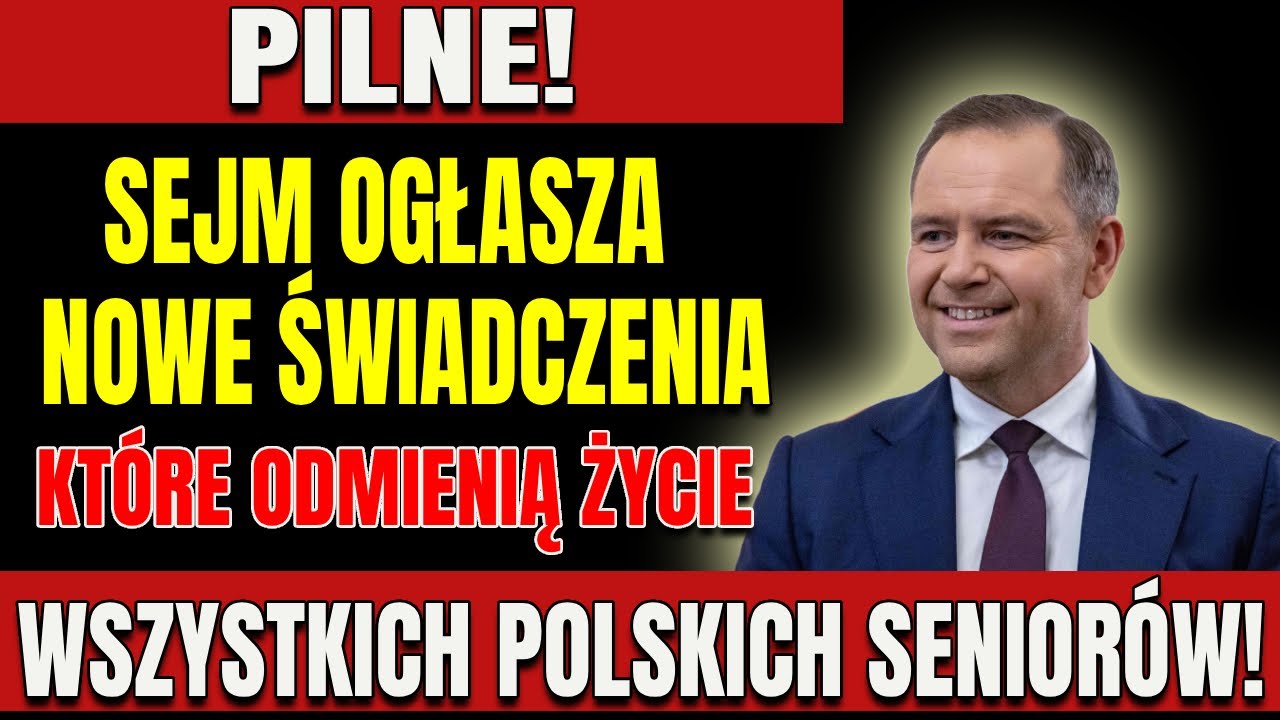 PILNE! Sejm ogłasza nowe świadczenia, kt&oacute;re zmienią życie wszystkich polskich senior&oacute;w!