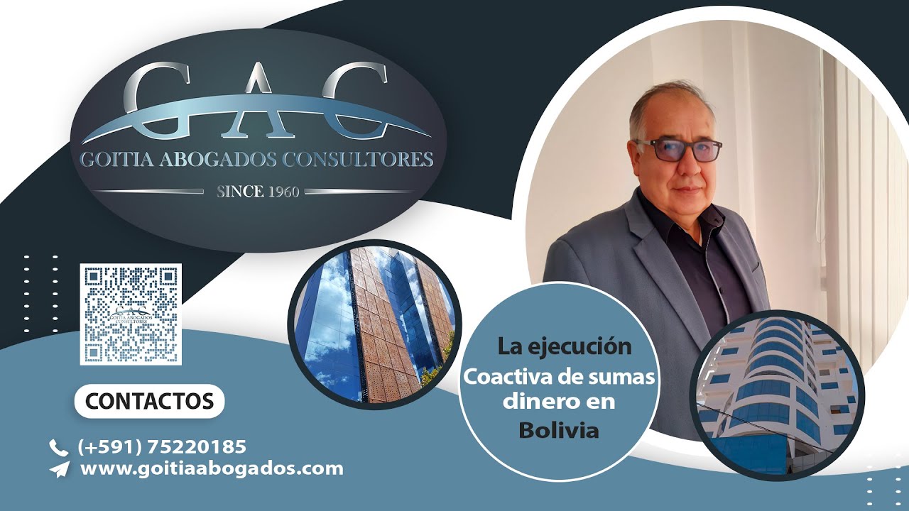 EJECUCIÓN COACTIVA DE SUMAS DE DINERO - GOITIA ABOGADOS CONSULTORES - CHARLA MAGISTRAL.