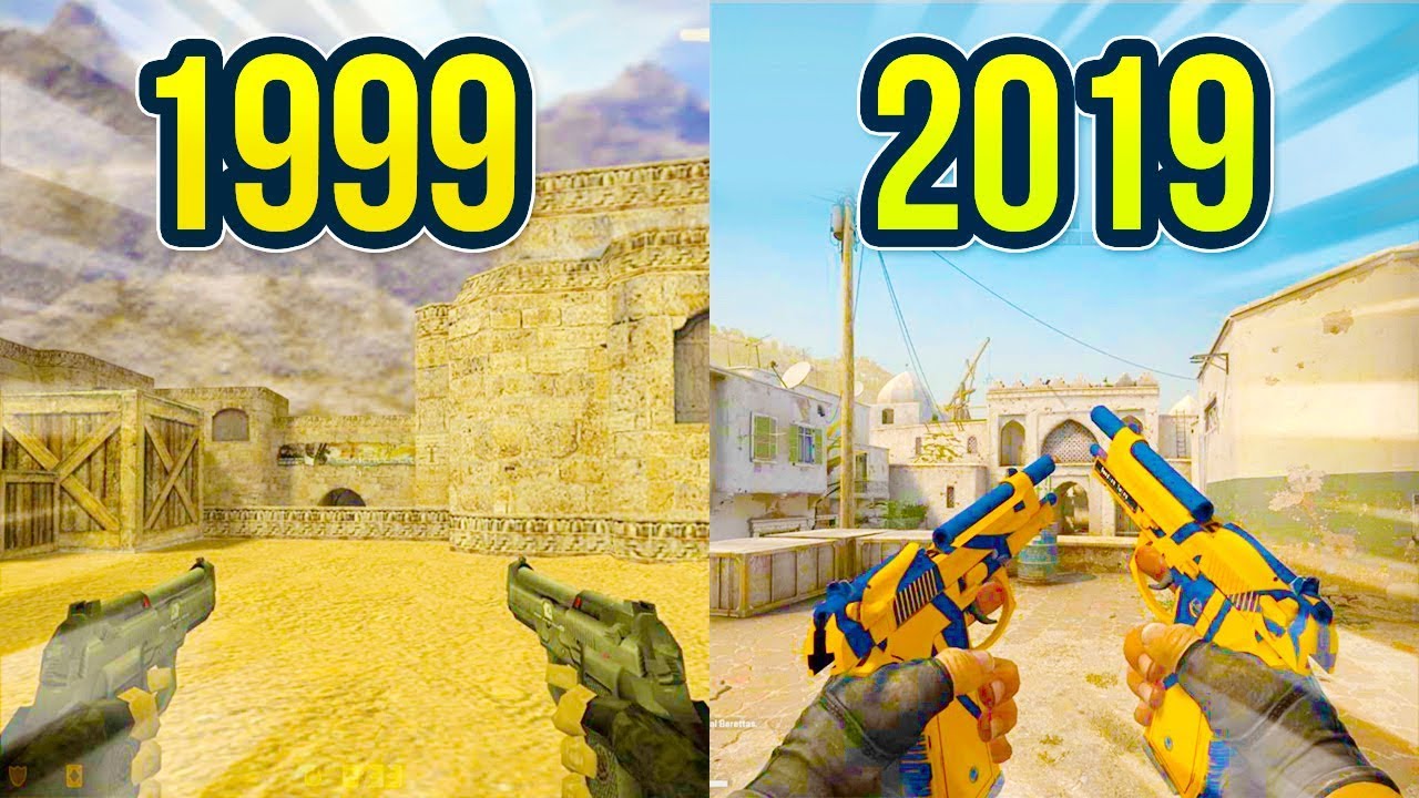 Evolution of the Dual Berettas in Counter Strike 1999 - 2019