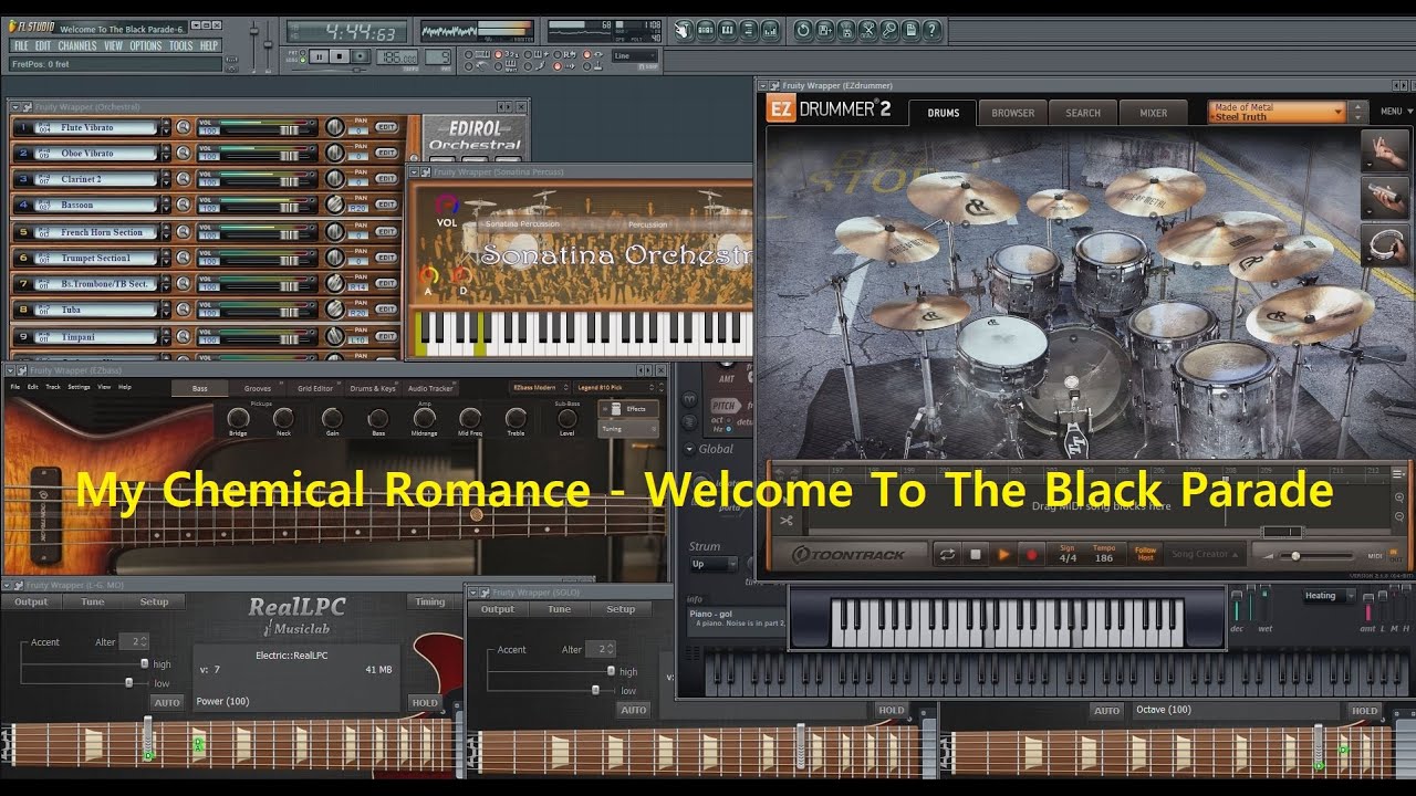 My Chemical Romance - Welcome To The Black Parade (FL Studio Cover)