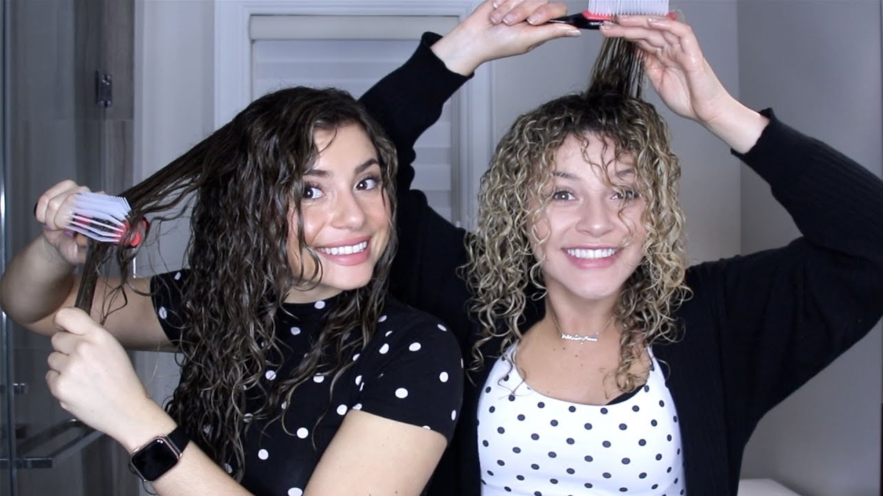 SEESTER CURLY HAIR ROUTINE USING THE DENMAN BRUSH