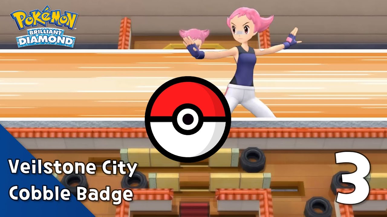 🧿 Pokemon Brilliant Diamond - Part 3 - Cobble Badge in Veilstone City