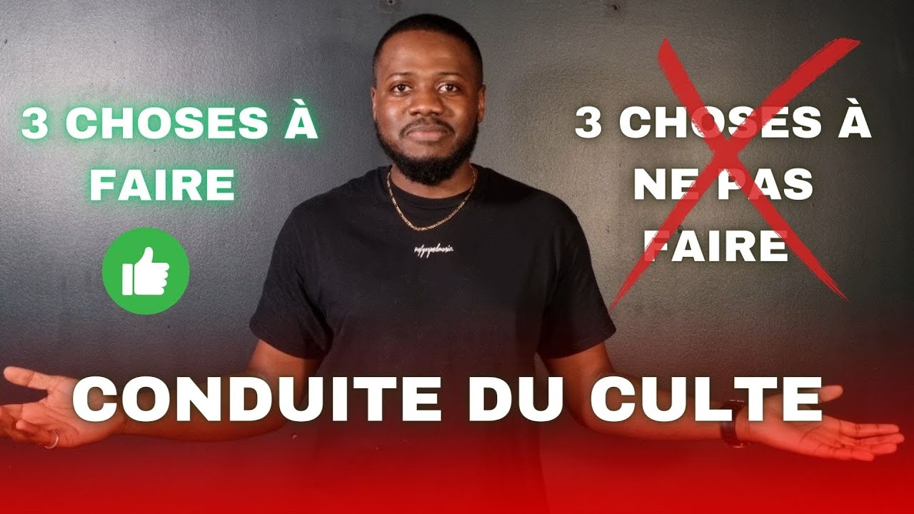 FORMATION CONDUITE DU CULTE : 3 CHOSES À FAIRE ET À NE PAS FAIRE (1) / MARKIS