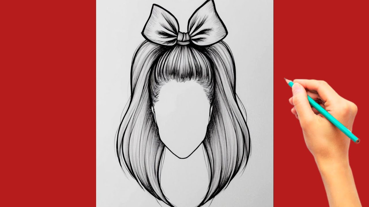 How to Draw Realistic Hair with Pencil | Easy Drawing Tutorial