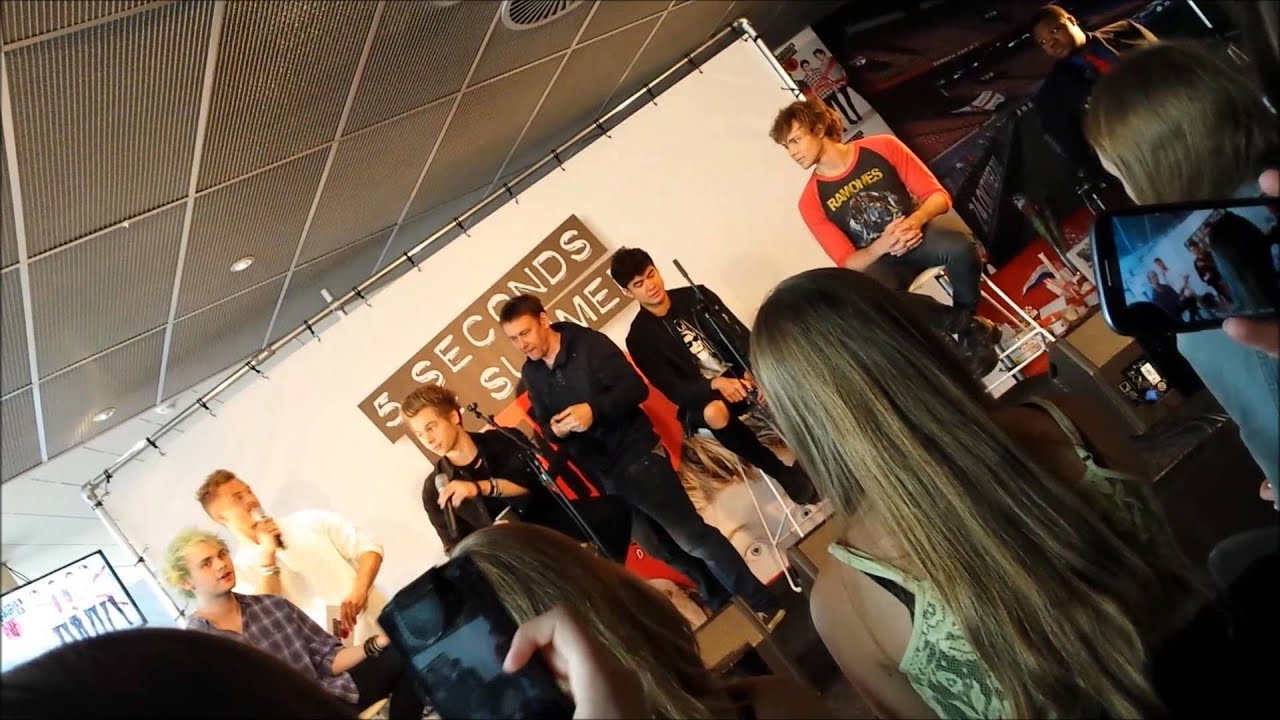 5SOS Q&A during Meet&Greet Amsterdam, Holland 25.06.2014 (PART 1)