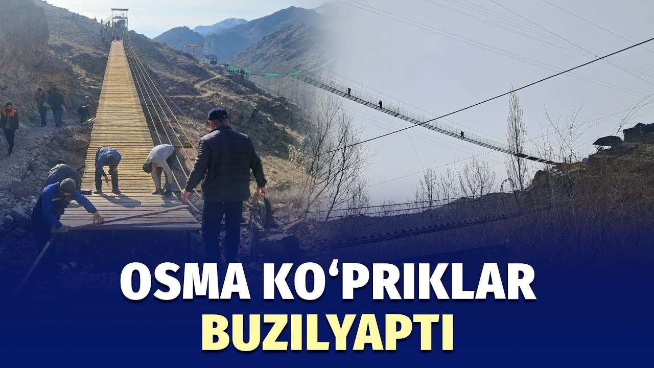 Guliston turizm qishlog‘ida osma ko‘priklar buzilyapti