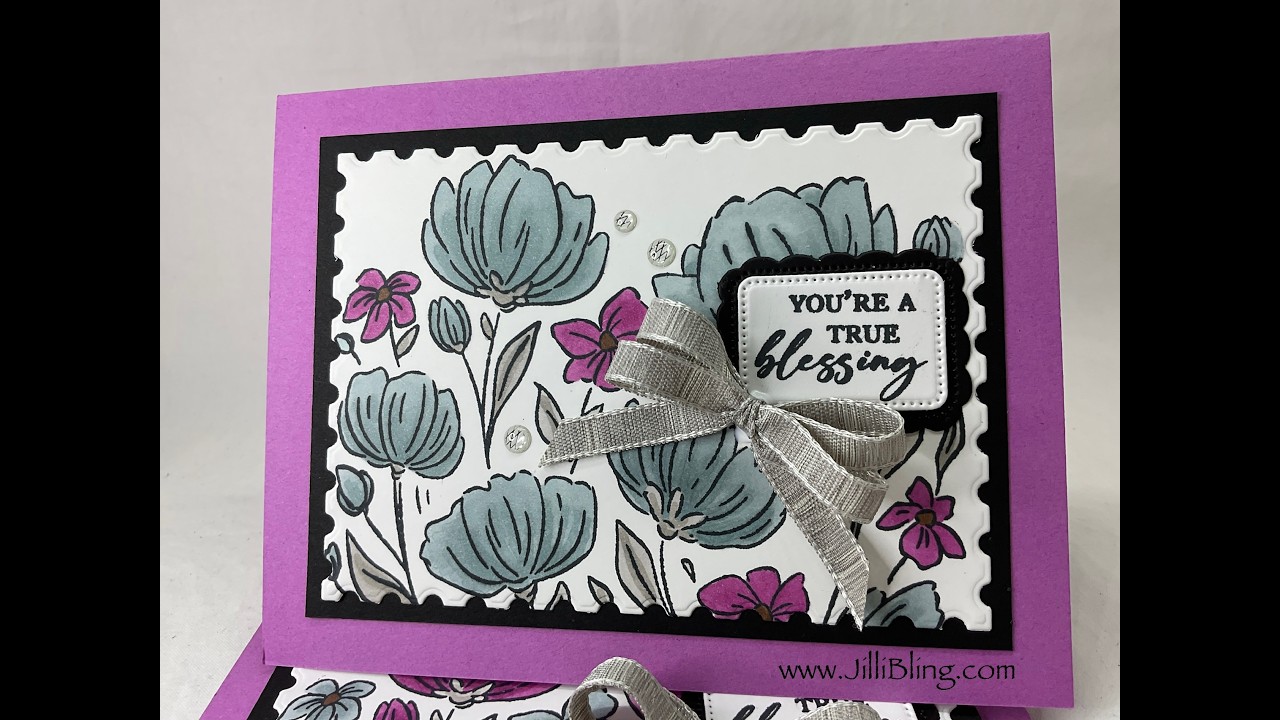 Stampin Up Flowers Fair - Postage Stamp in Petunia Pop