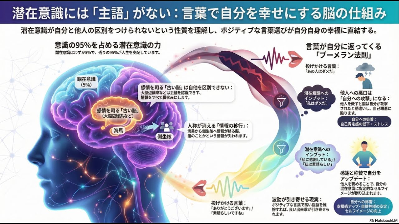 【重要】潜在意識は主語が理解できない！