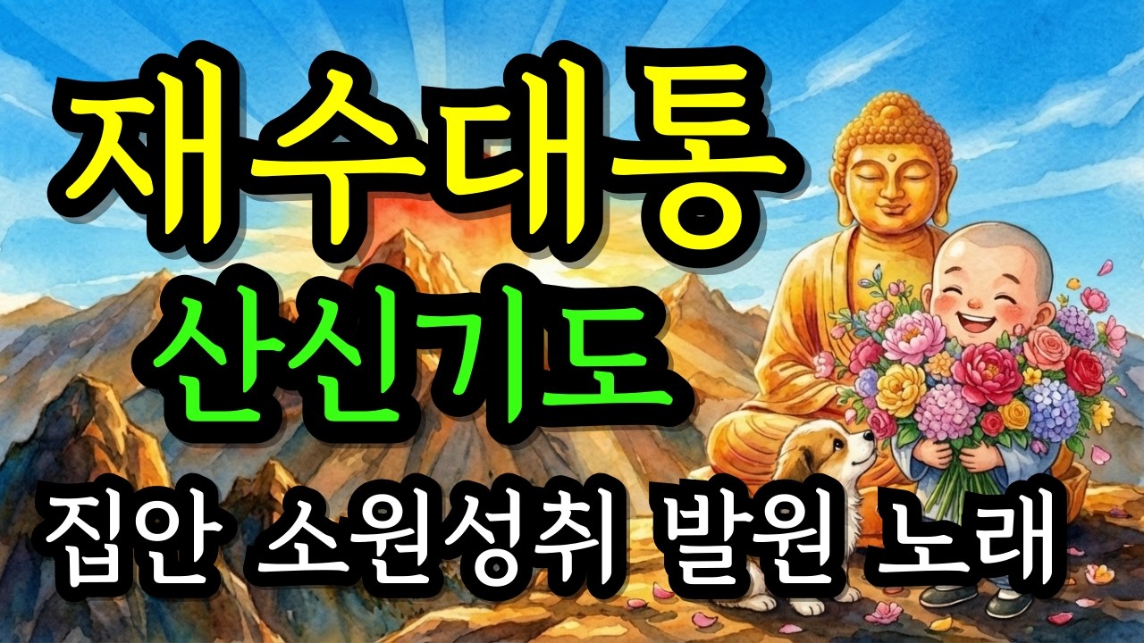 재수대통 틀어두고 집안에 복 가득 받으세요 |  산신기도가 주는 기적같은 운수대통 불교노래 | 막힌 일 술술 풀립니다