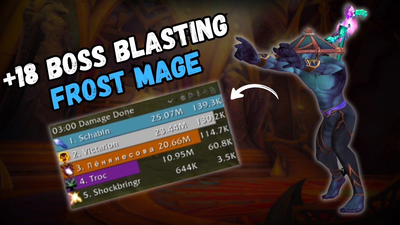 Frost Mage BLASTING Bosses in +18 Maisara  | +18 Maisara Mage Gameplay Midnight