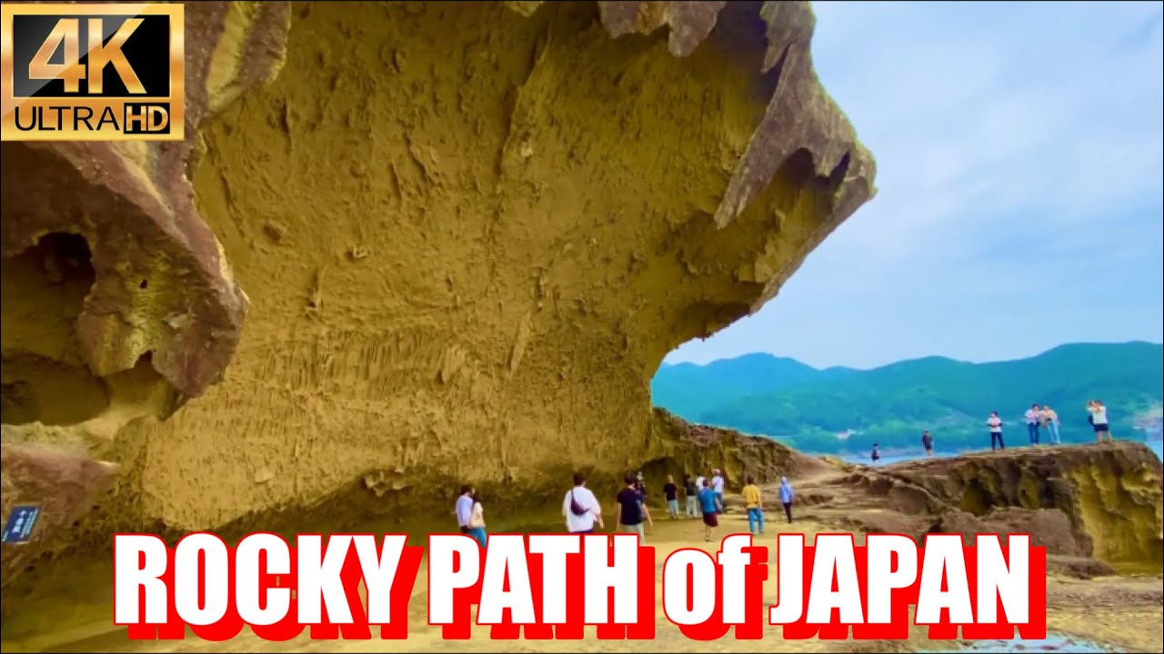 【4K】Walking on the rocky path of Japan, Onigajo, Mie, Japan