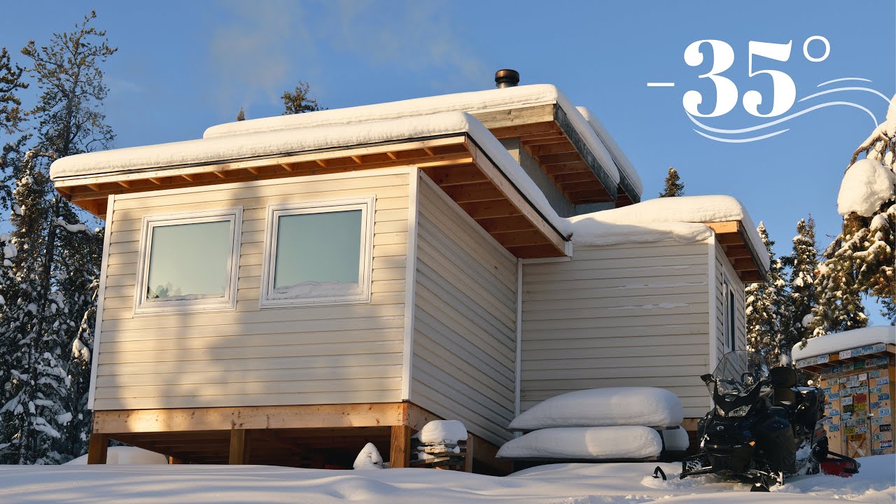 -35° Freezing Cold Cabin Life