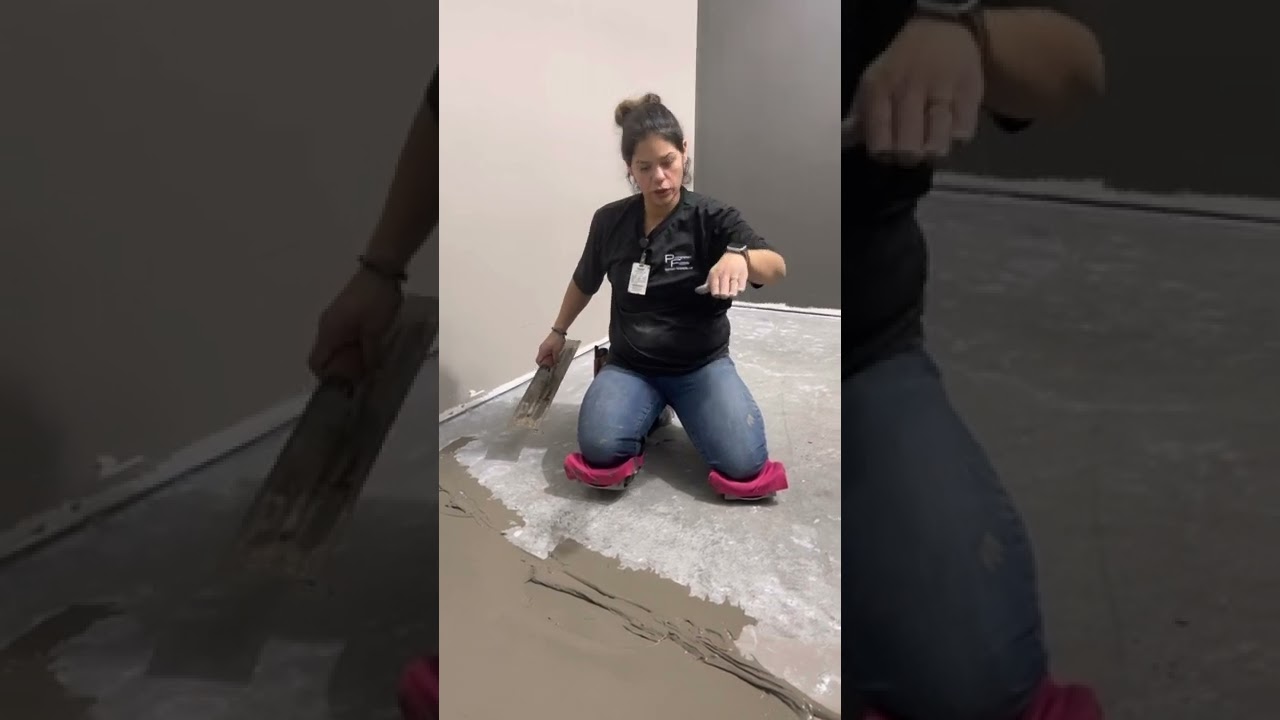 Finish coat on a ramp