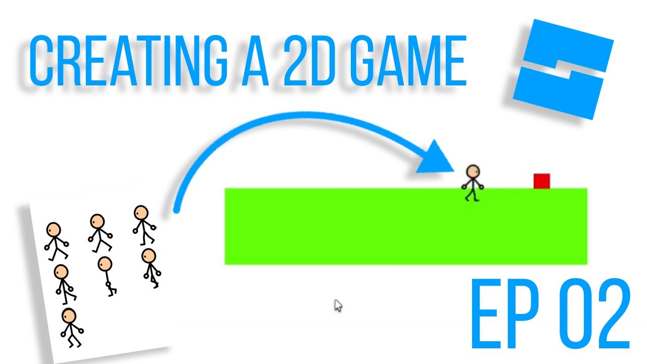 Creating a 2D GAME on Roblox! | Player Animations, Enemies & more (EP 02)