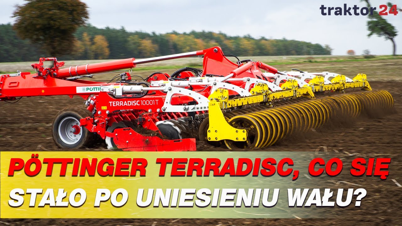 Sprawdziliśmy jak pracuje brona P&ouml;ttinger Terradisc 10001 T o szerokości roboczej 10 m #p&ouml;ttinger