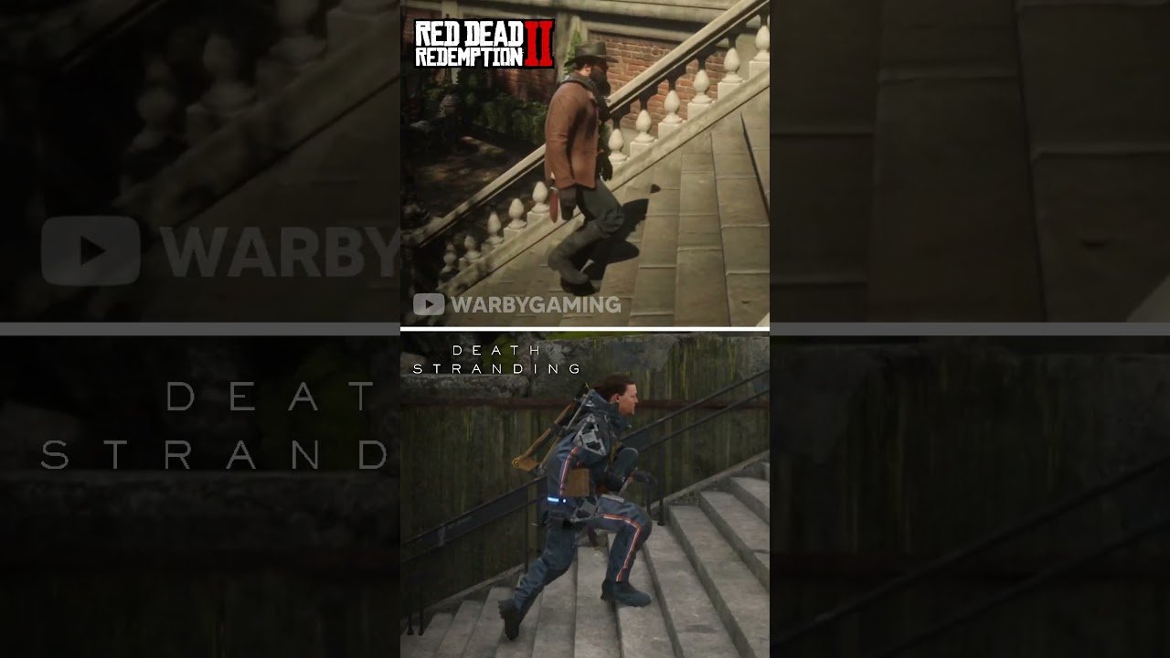 RDR2 vs Death Stranding | Stairs Physics