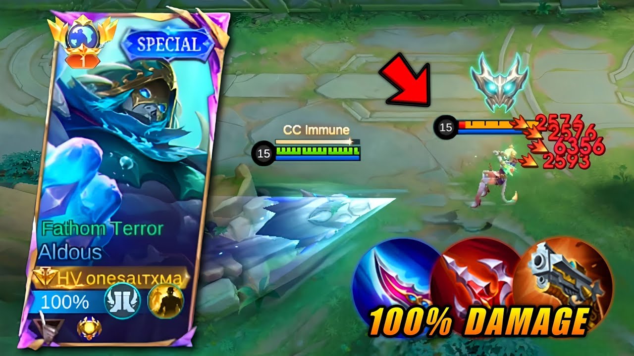 GLOBAL ALDOUS ABUSE THIS NEW DAMAGE BUILD IN SOLO RANKED GAME🔥 ABUSE THIS BUILD BEFORE GETS NERFED!!