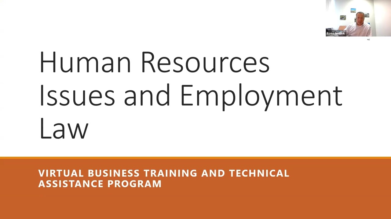 Human resource issues and employment law