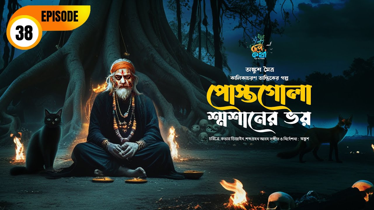 Postogola Shamsane Bhoy |Ankush Maitra| Kalikacharan Tantrik EP38 | পোস্তগোলা শ্মশানের ভয় Roopkatha