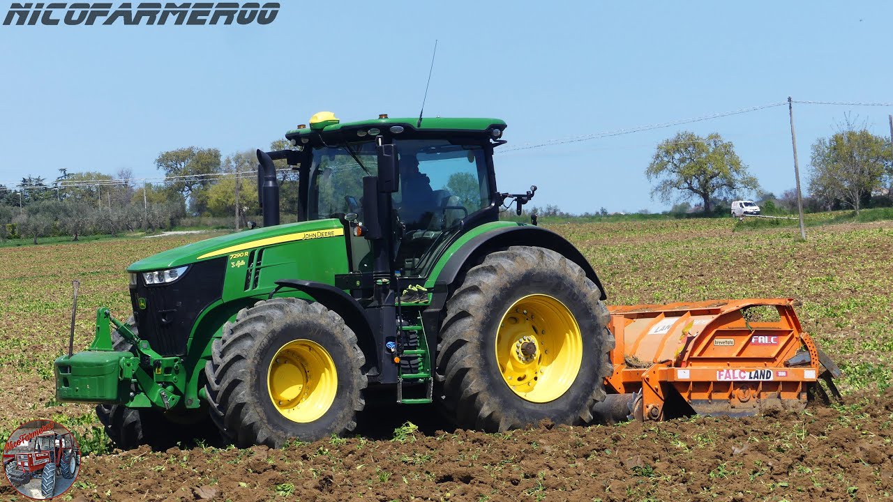 **NEW** JOHN DEERE 7290R + ROTOARATRO FALC FALCLAND | DI LORENZO
