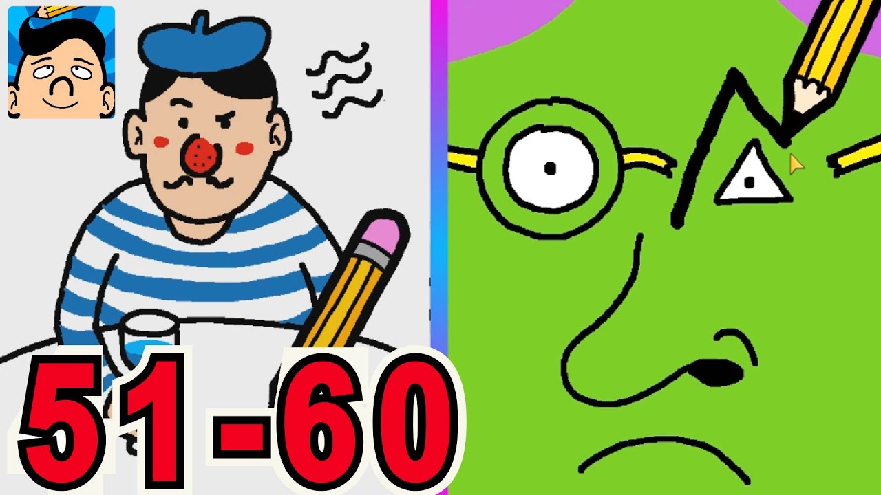Just Draw level 51- 60 Android Gameplay Walkthrough HD Part 6