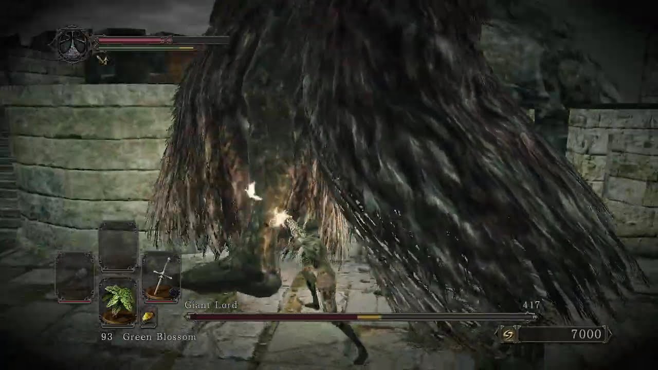 DS2:SotfS Giant Lord SL1 CoC No Roll/Block/Parry [Flawed]
