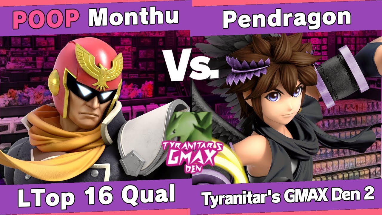 Tyranitar's GIGANTIMAX Den 2!! - Monthu (Captain Falcon, Roy) vs Pendragon (Pit, Dark Pit) - LT16Q
