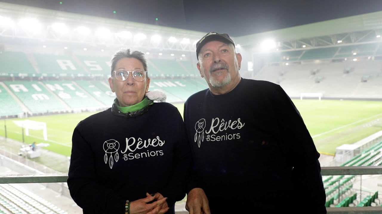 Vincente et Jean-Jacques au stade Geoffroy Guichard l Rêves de Seniors