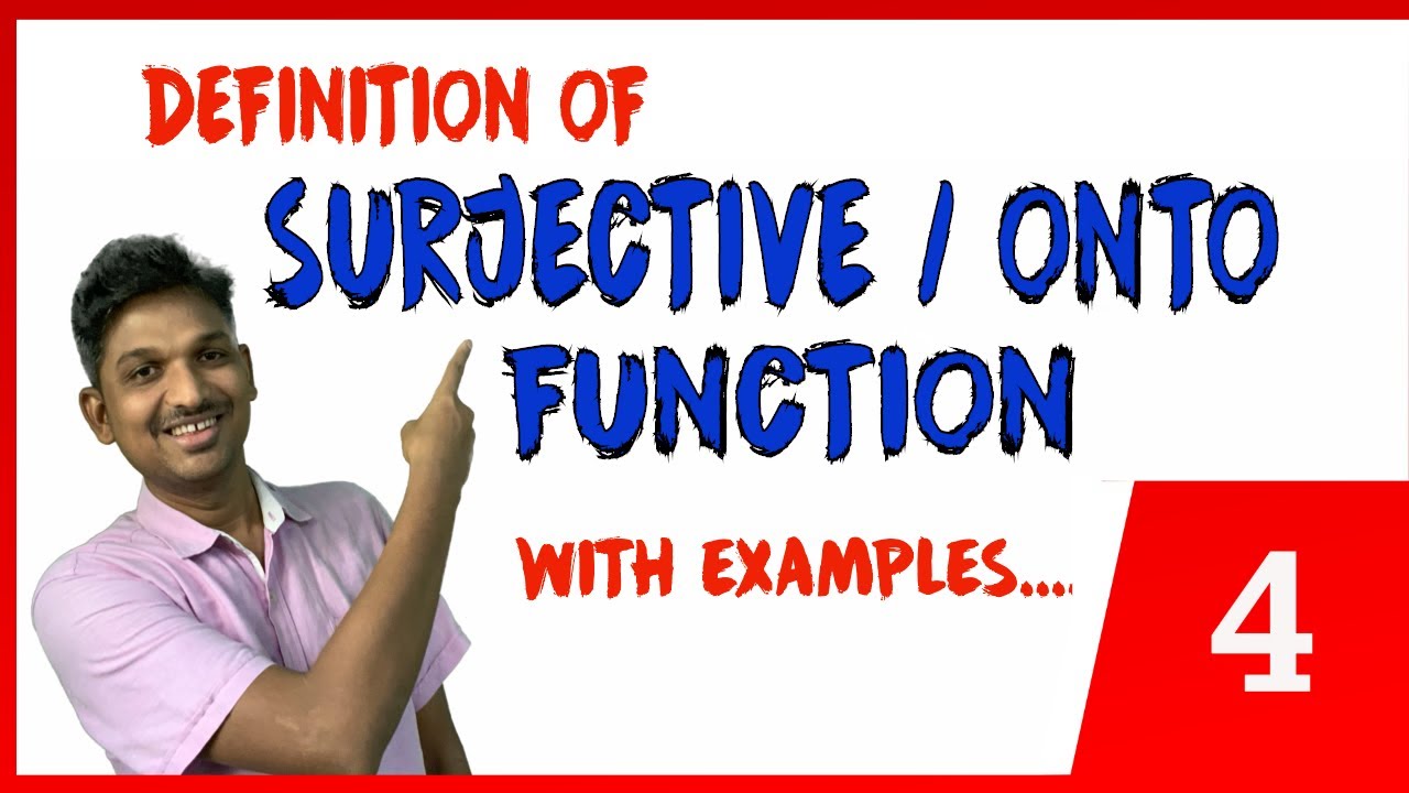 ONTO FUNCTION (SURJECTIVE) || CHECK ONTO FUNCTION || DEFINITION OF ONTO FUNCTION