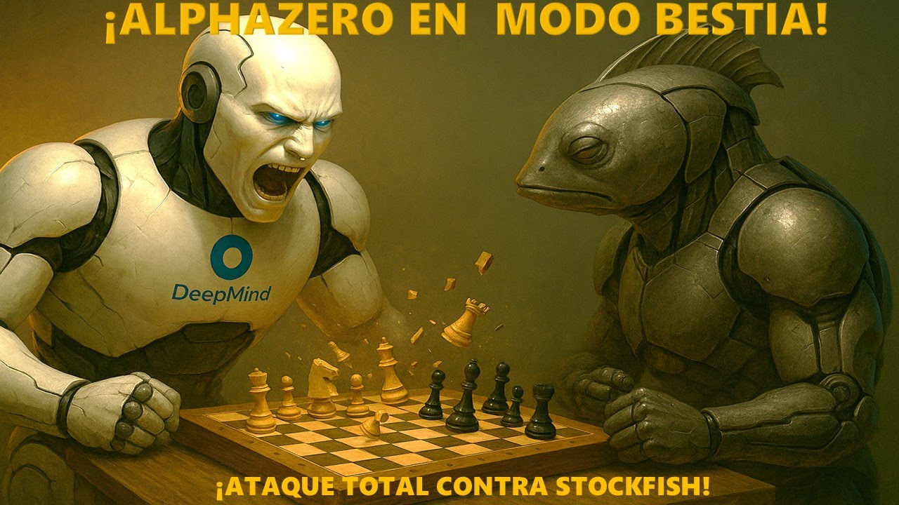 ¡ALPHAZERO EN MODO BESTIA!   ATAQUE TOTAL CONTRA STOCKFISH - MATCH 2018