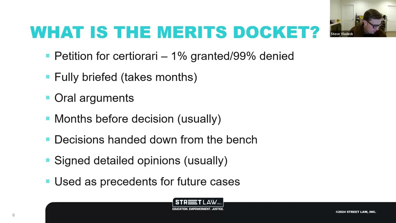 Webinar: Shadow/Emergency Docket, October 2025 Term