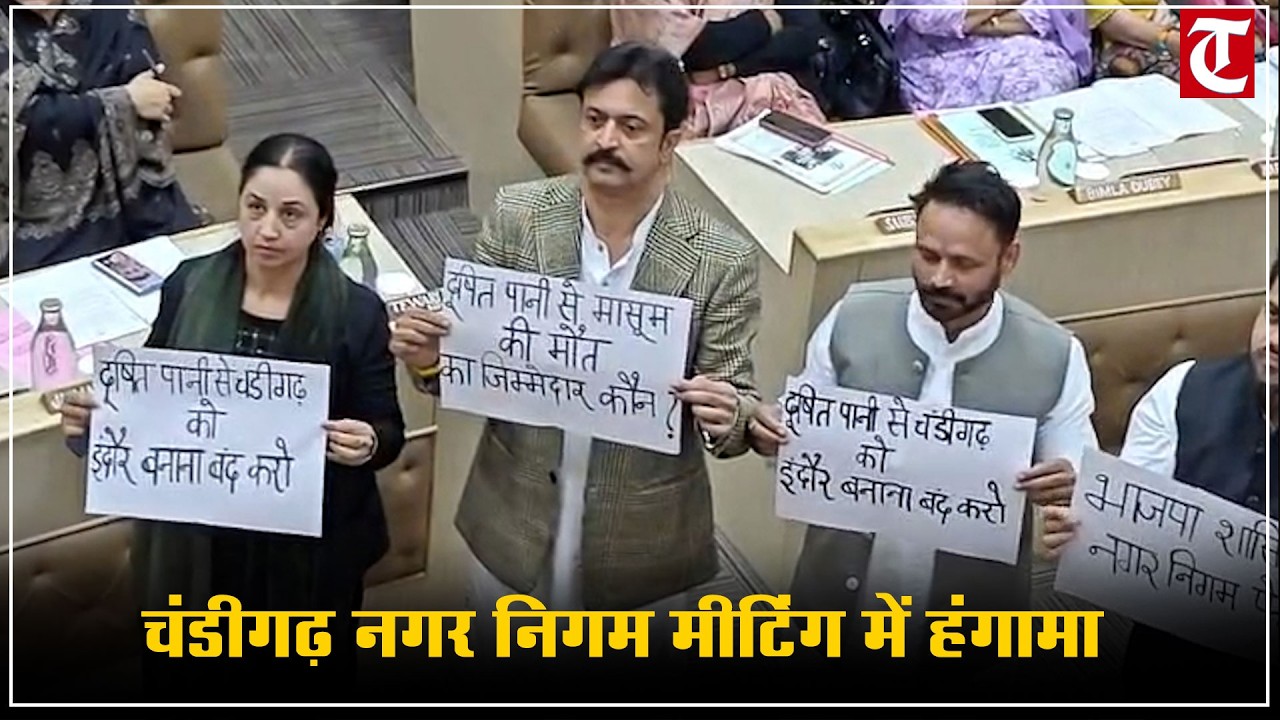चंडीगढ़ MC मीटिंग में गौशाला मौतों व दूषित पानी पर हंगामा, विपक्ष ने मांगा हिसाब