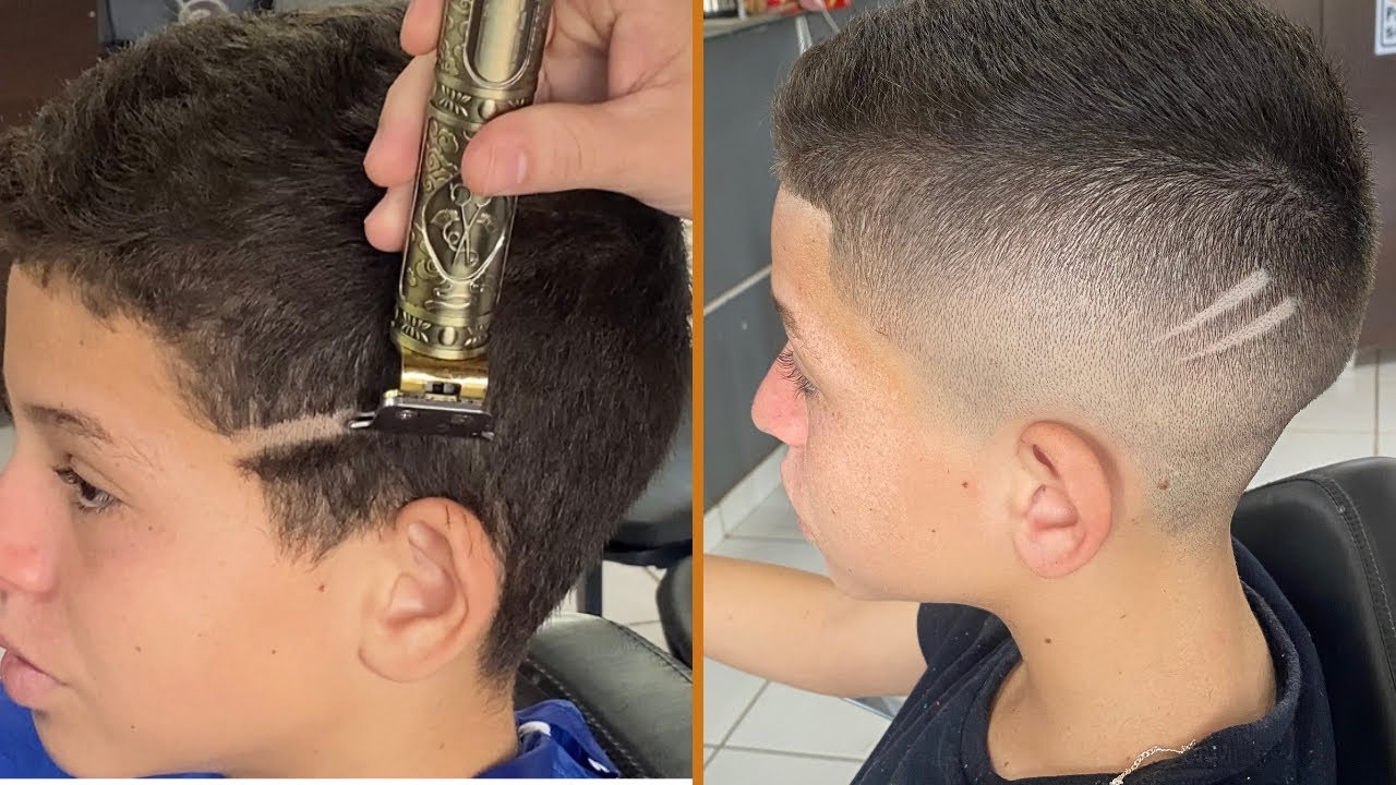 Corte degrade, iniciando com máquina de acabamento