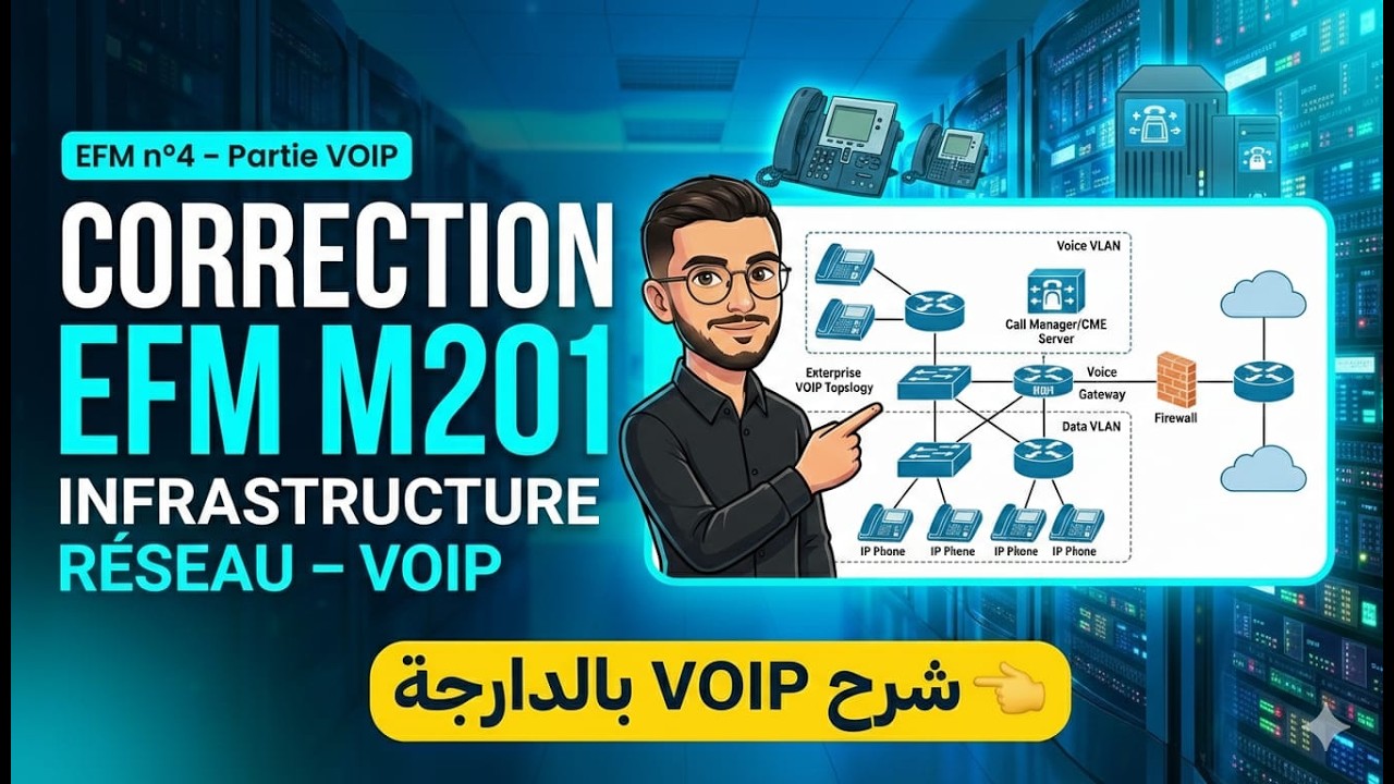 Correction EFM M201 mise en place d'infrastructure Reseau 