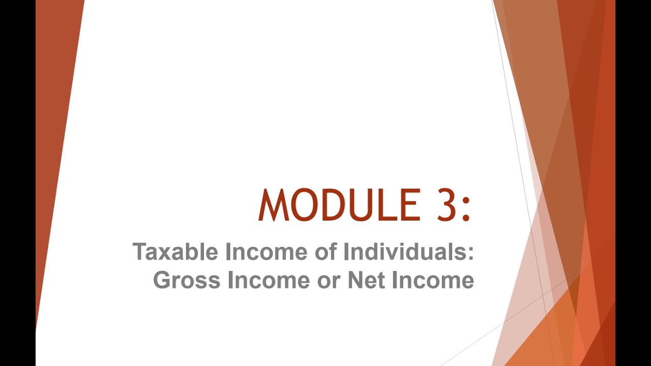 Taxable Income of Individuals