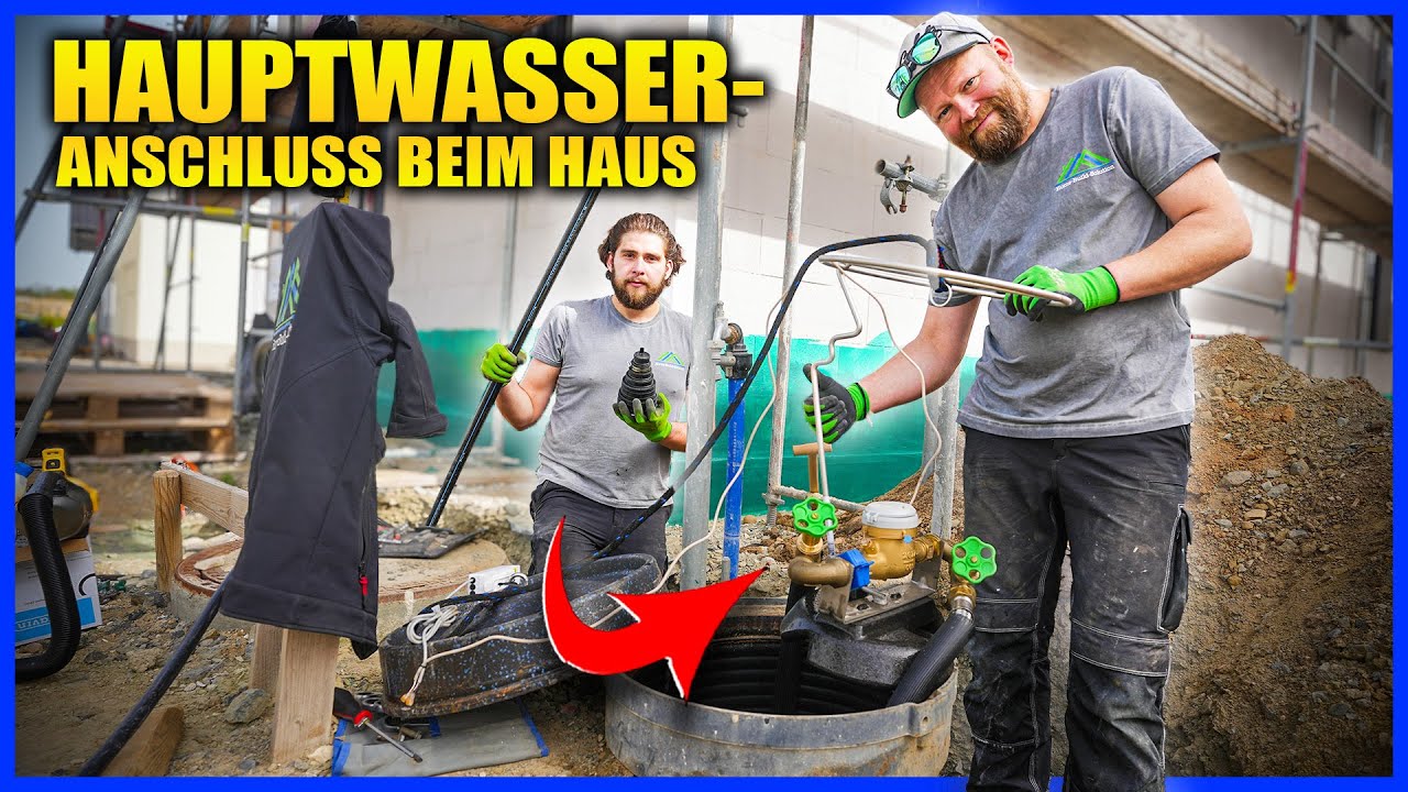 HAUSWASSERANSCHLUSS mit PE-ROHR einfach gemacht! | Home Build Solution
