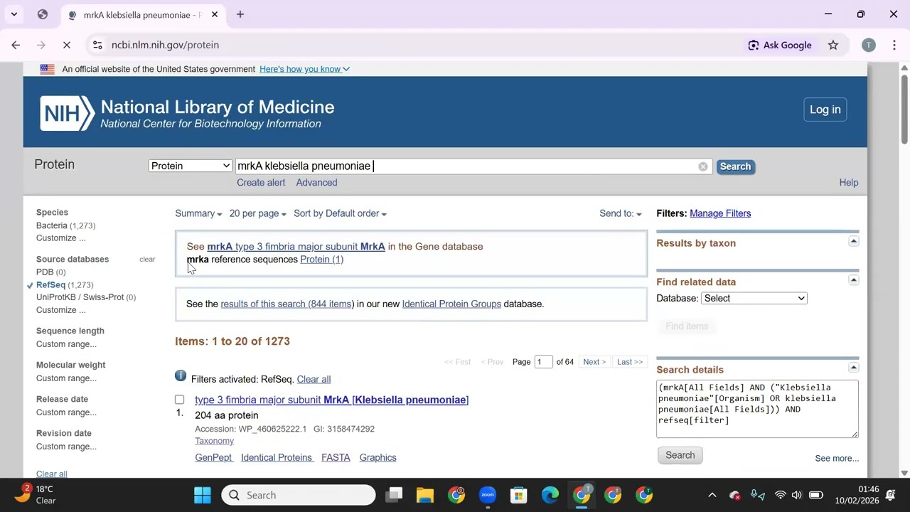 How to Download FASTA Sequence of a Protein from NCBI Database