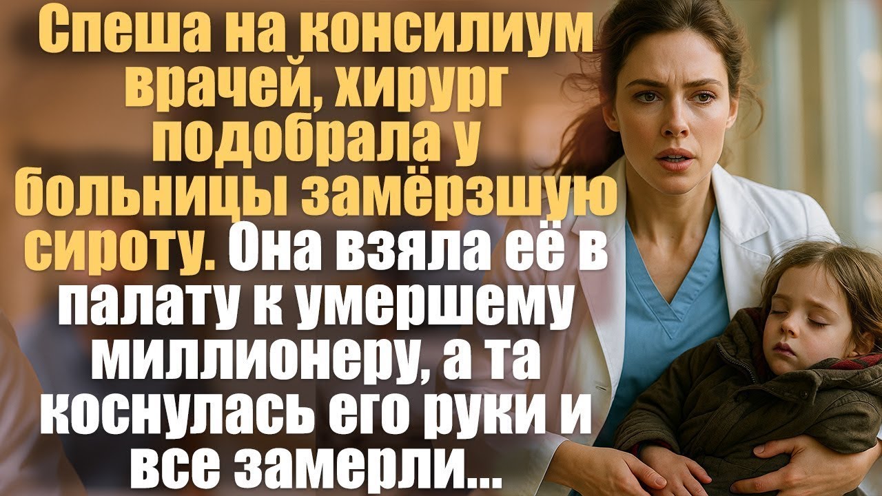 Спеша на консилиум врачей, хирург подобрал у больницы замёрзшую сироту. А взяв её в палату..