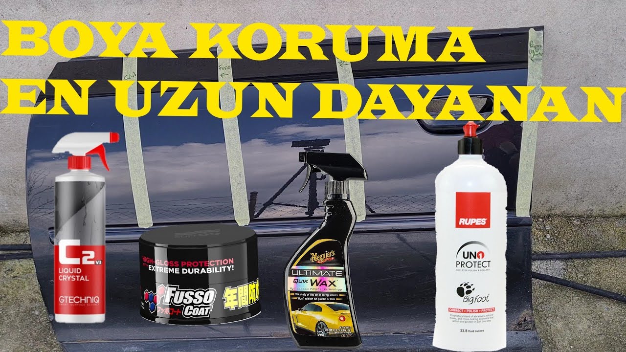 Boya Koruma Ürünlerini Denedik. (c2v3 , Soft 99, Meguiars Quick-Wax, Rupes Uno protect)