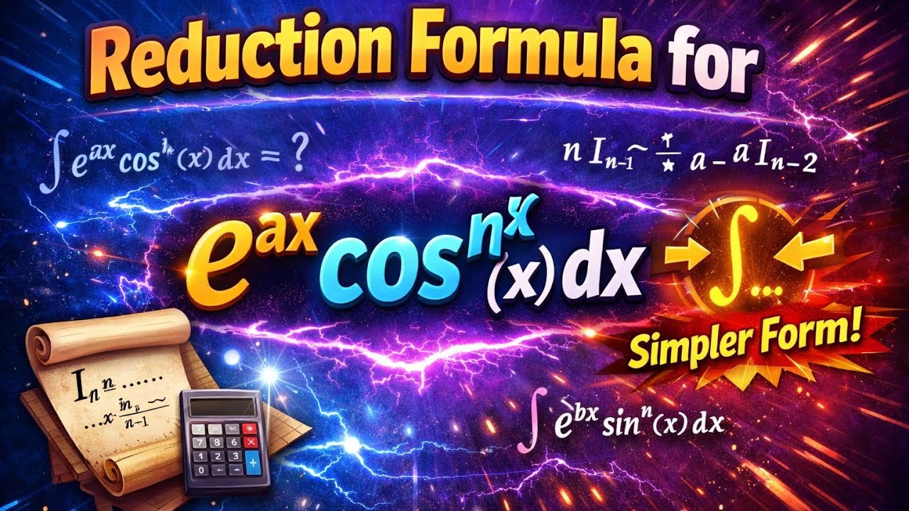 Reduction formula for e^ax.cos^nx dx (Lecture 07)