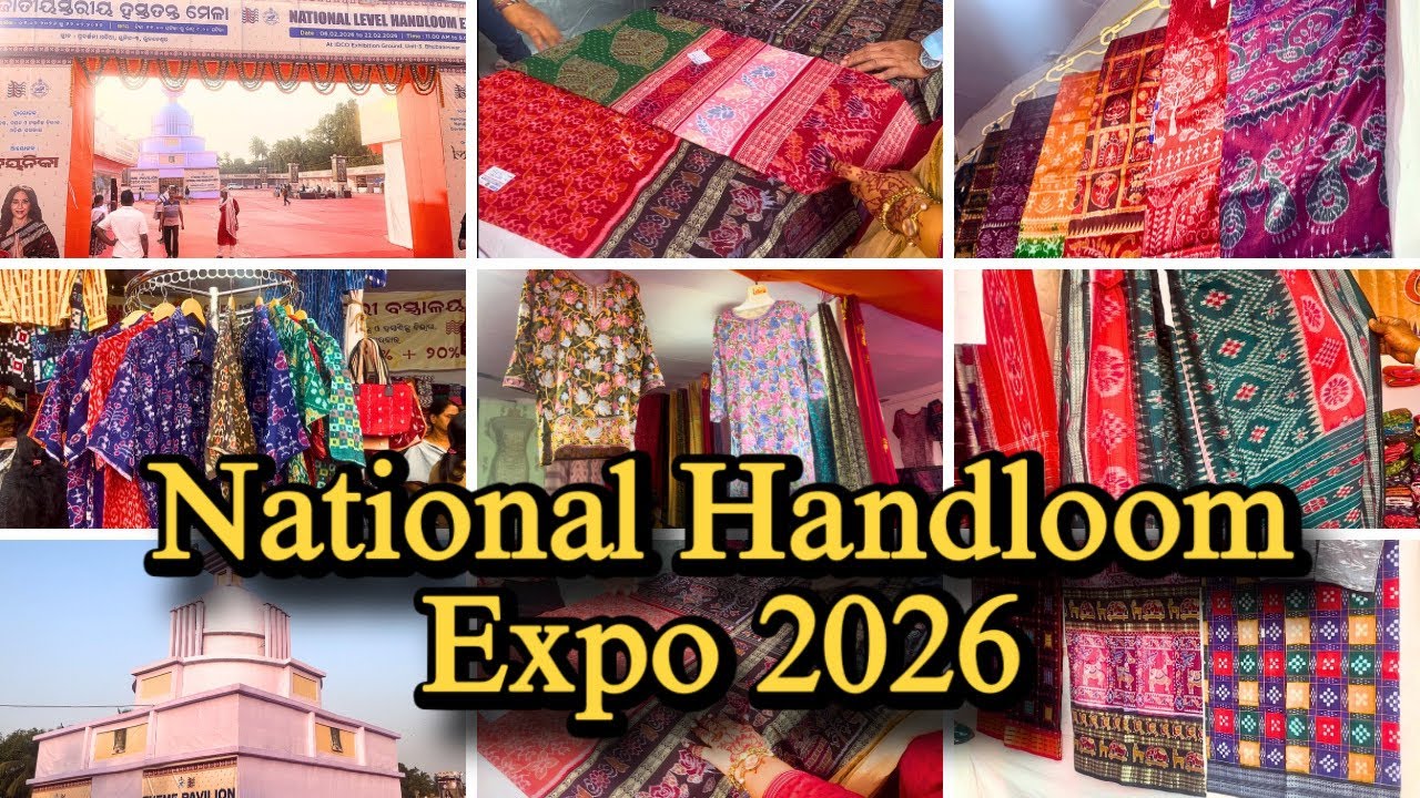 National level  Handloom Expo 2026, Bhubaneswar#sambalpurisaree #jaipurshirts #saree 