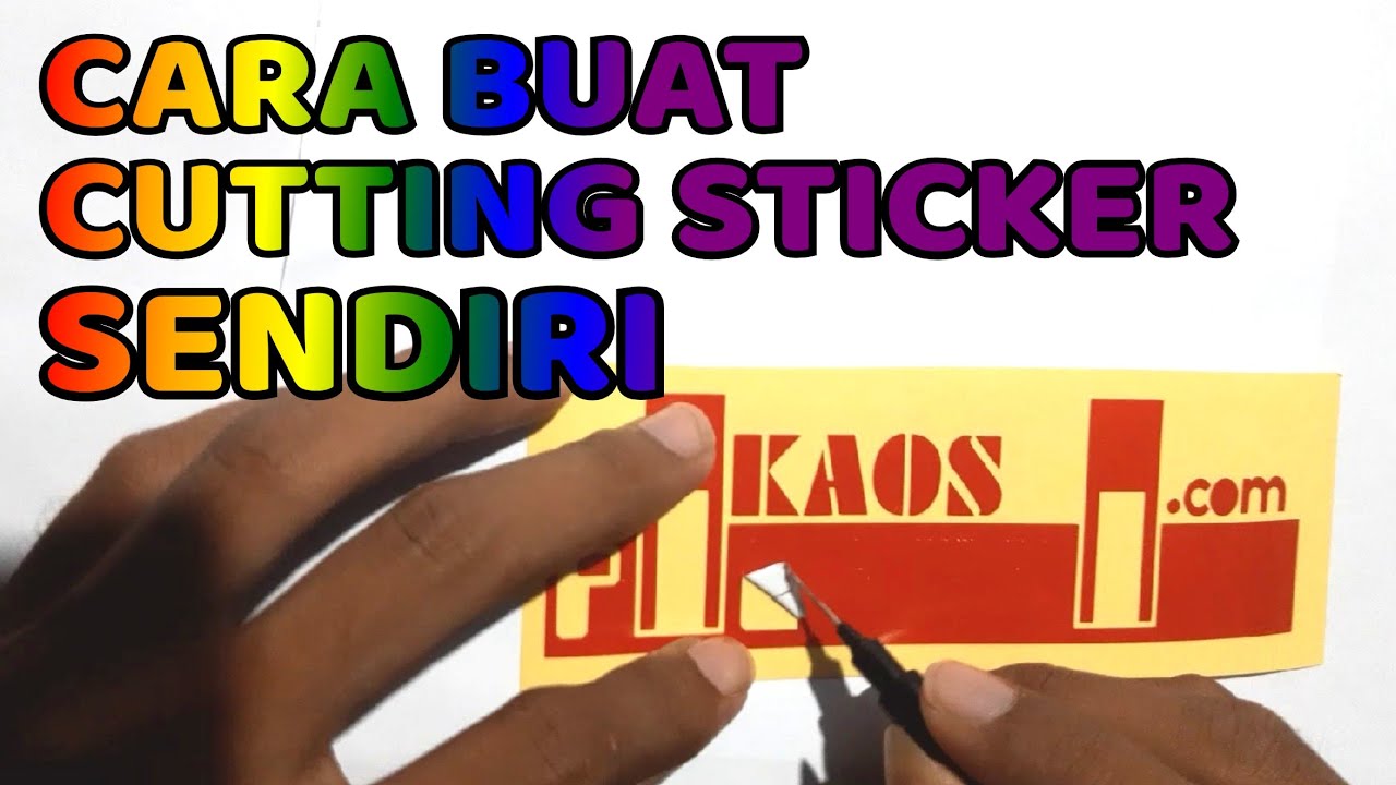 Cara Buat Cutting Stiker Sendiri