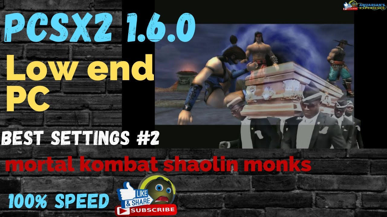 PCSX2 1.6.0 Best Settings - Mortal Kombat Shaolin Monks Part 2 (2020)