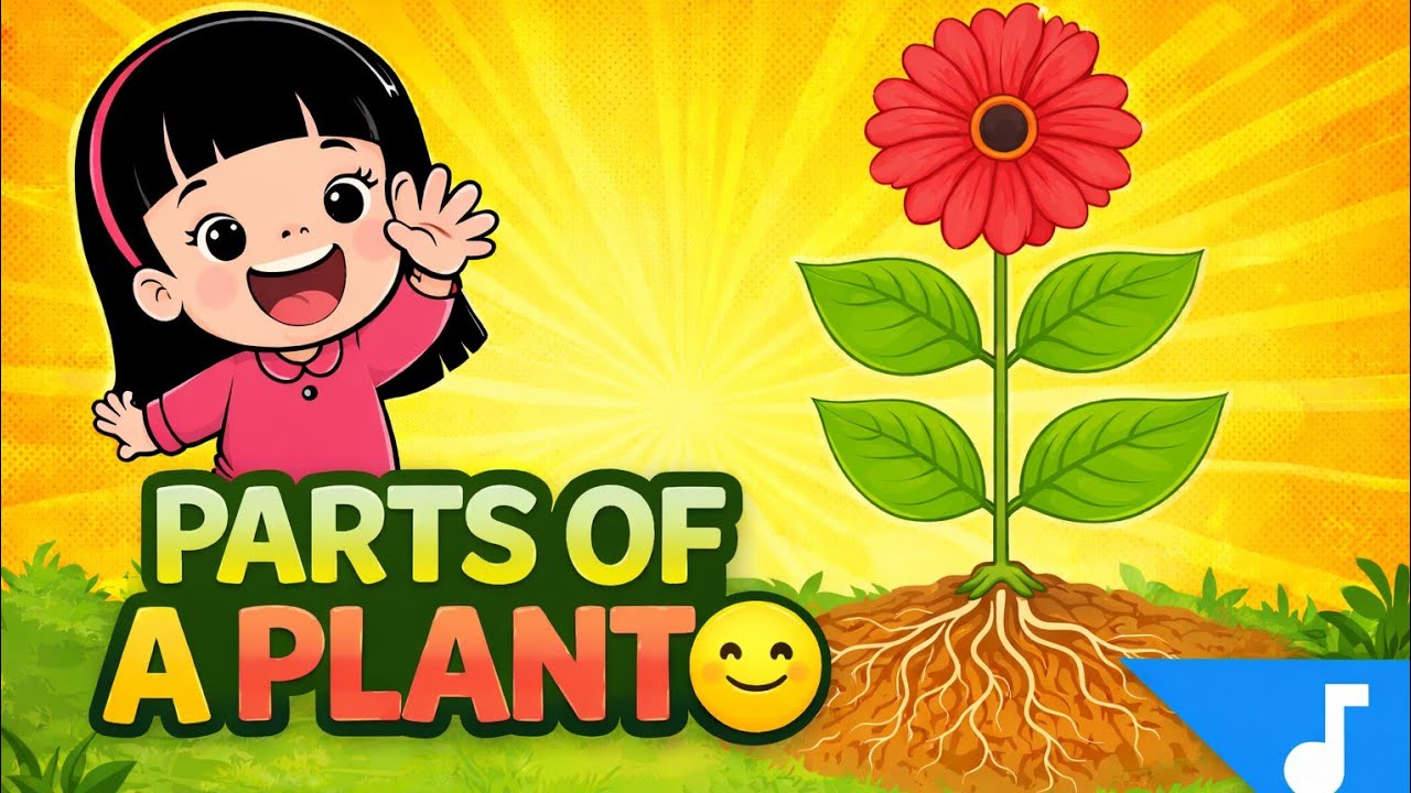 Parts of a Plant 🌱 | Learn with Song & Fun Quiz for Kids | Learn videos for kids