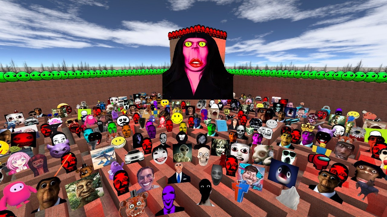 I Destroy Too Much Nico Nextbots and Nextbots in the Maze | Garry's Mod